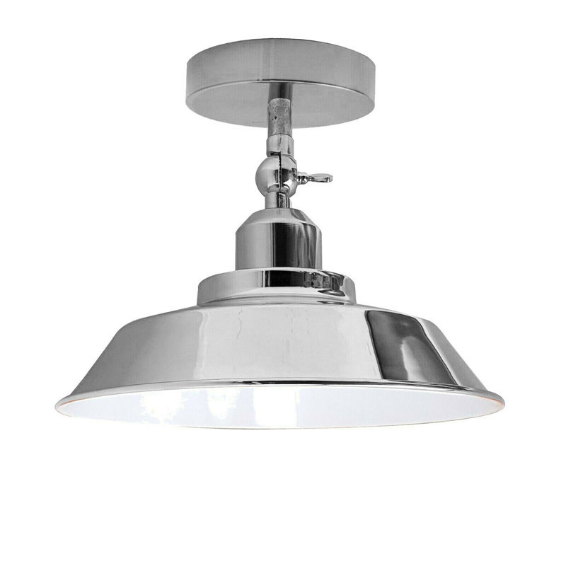 Bolduc Semi Flush Mount, Chrome