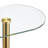 iDesign Oval Pedestal Drink Table for Small Spaces