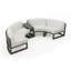 Avion 43" Wide Outdoor Curved Patio Sectional with Sunbrella Cushions-1257844919-1277529348