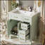 Meuble-lavabo élégant avec lavabo en céramique et grand espace de rangement pour les petits espaces-1963625875