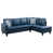 Blue Faux Leather