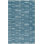 Marseille Flatweave Wool Striped Area Rug in Blue