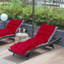 Coussin de chaise longue avec coussins de chaise longue