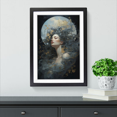 Moon Renaissance - Single Picture Frame Print on Wood