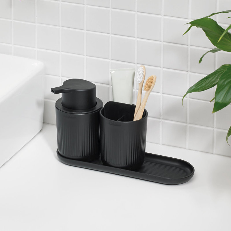 Recycled Bathroom Set - Made in UK, Black