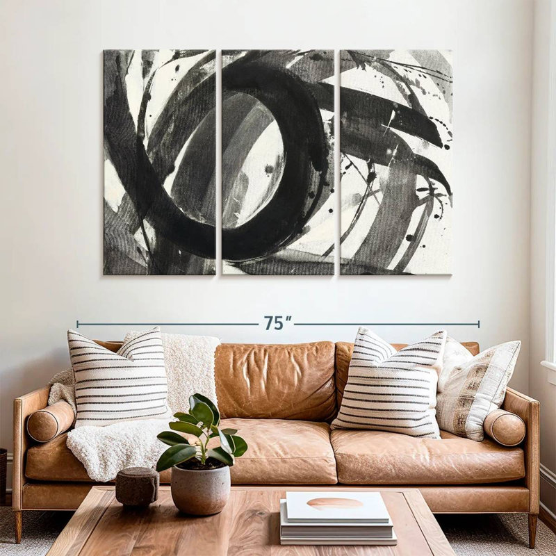 Avery Roller Coaster II On White, 42" H x 65" W