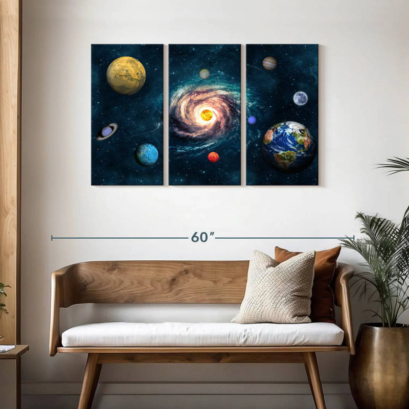 Oberle Planets Around The Sun, 28" H x 45" W