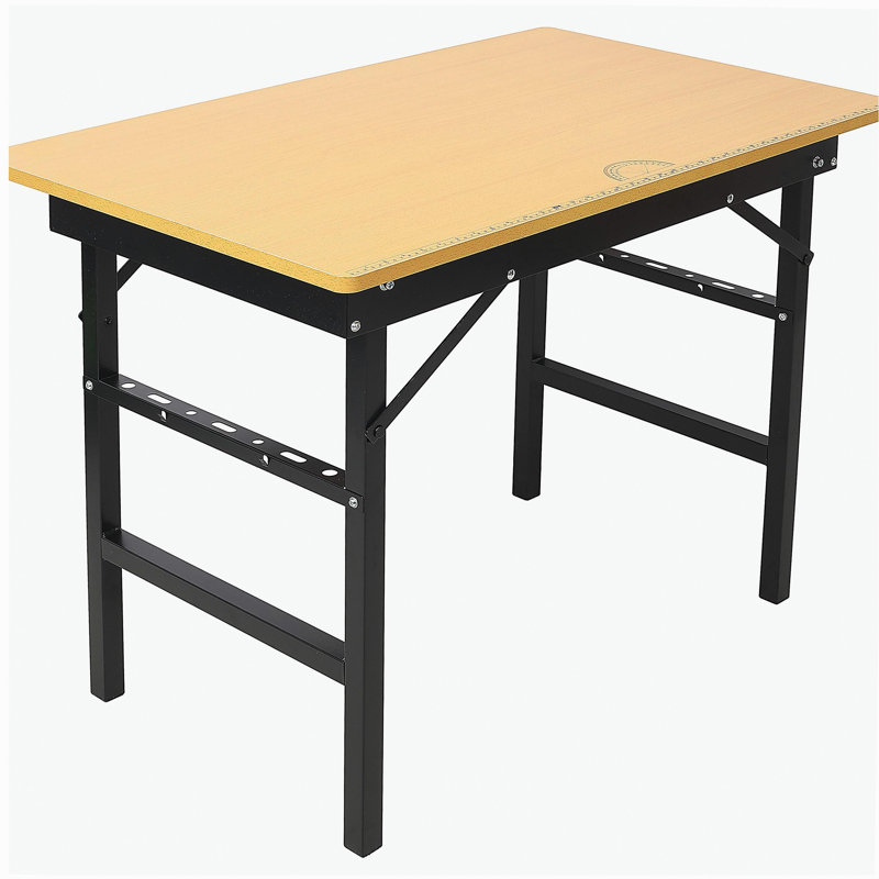 Table de travail pliante portative avec ruban à mesurer et détecteur d'angle, banc de travail pliant portatif, banc à outils d'atelier, avec poignée