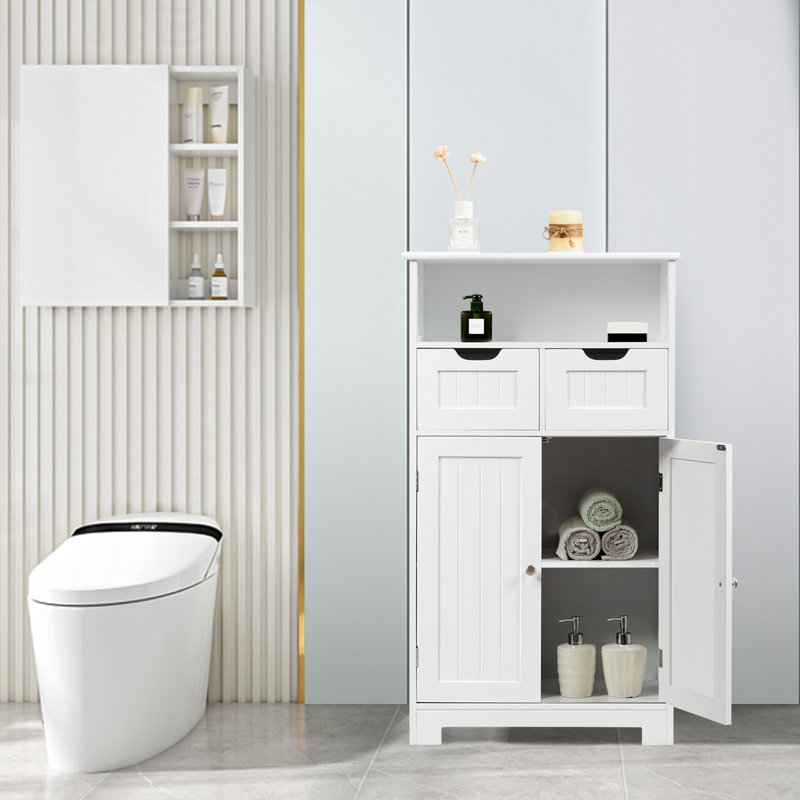 Rumaysaa Bathroom Cabinet, White