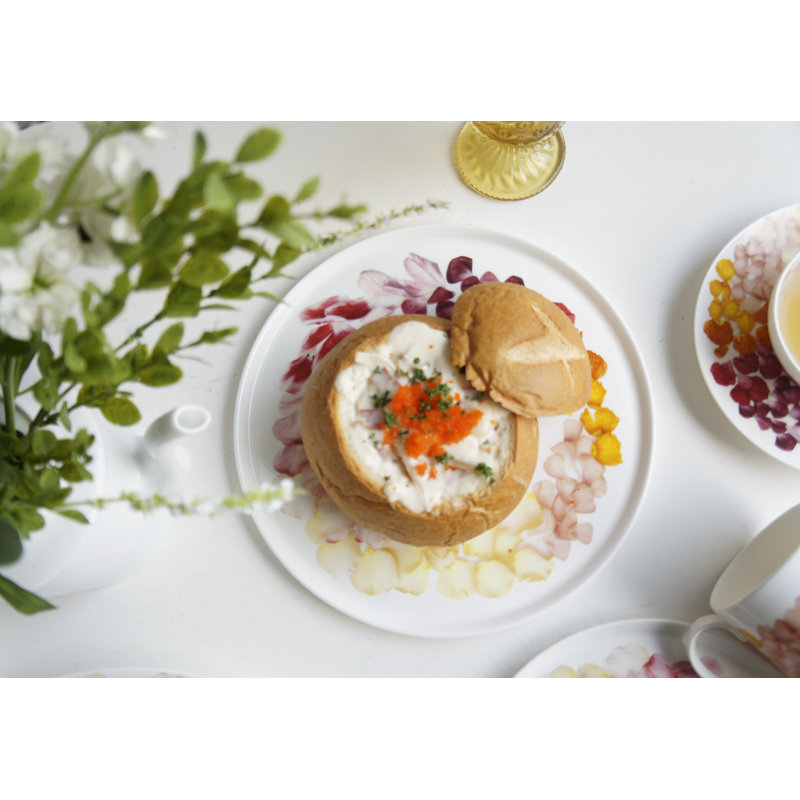 Petals 10" Bone China Dinner Plate