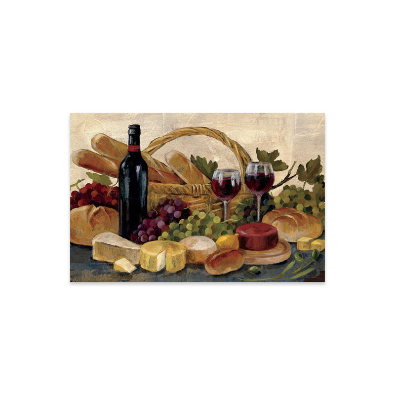 «Tuscan Evening Wine» par Silvia Vassileva, impression sans cadre, H 16 po x l 24 po x P 0,25 po