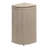 Chloe 15.56-Gallon All-Weather Wicker/Metal Corner Hideaway Outdoor Trash Can-103764611