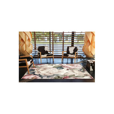 Powder Themed Flower Large Patterned Creative Modern Decorative Carpet
