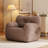 Compression 37"W Medium Teddy Fabric Bean Bag Chair-1686261969