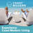 Coast Modern Baja Lounge Set And Outdoor Side Table - 2 Lounger Chairs And 1 Table For Inside Pool Or On Patio - All Weather Furniture For Sun - White