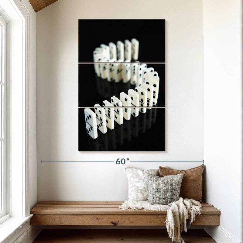 Rangée de S Domino en forme de S Senne, H 50 po x l 32 po