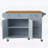 Kitchen Island with Drop Leaf,Spacious Storage,and Wheels for Enhanced Mobility and Organization-174391891