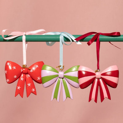 15.6 cm Striped Holiday Shaped Ornament