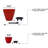 Pack Smart Self-watering Planter Pot for Indoor and Outdoor Cone-116069313