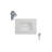 20.2'' Ceramic Single Bathroom Vanity Top Sink and Faucet