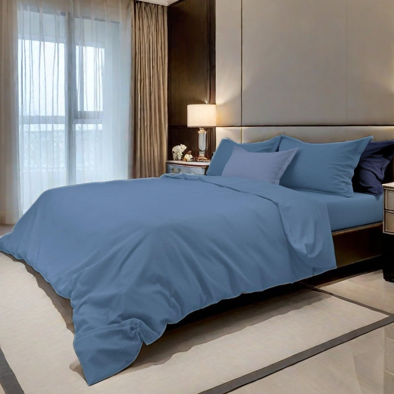 Ensemble de draps 100% coton 4 pièces Elegant Comfort, Ensemble de draps pour grand lit, Île Seymour Nord, Galapagos