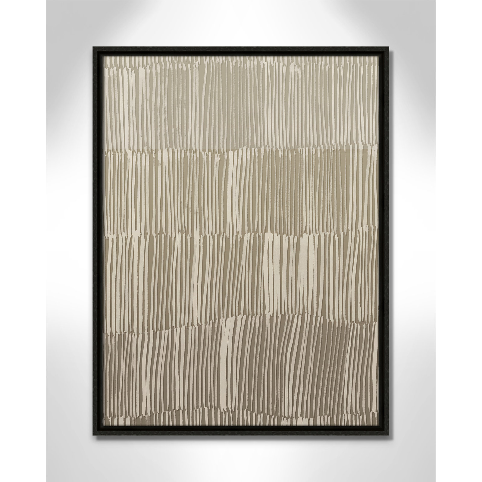 Linear Calm II Print by , 25.5" H x 19.5" W, Espresso Floater