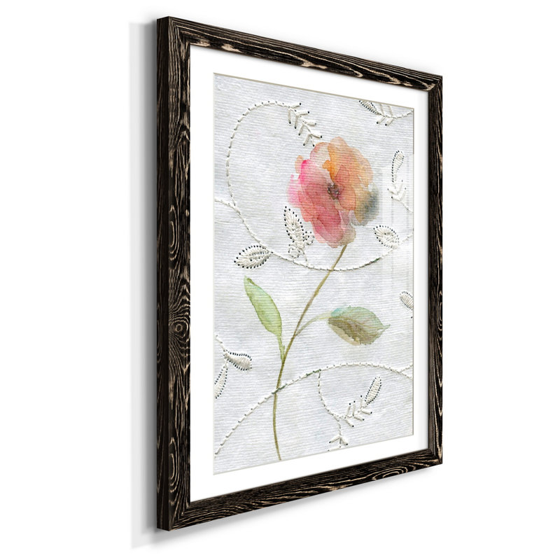 «Pretty Pampas II», reproduction d'art sur papier encadrée, H 44 po x l 31 po x P 1 po, Noir