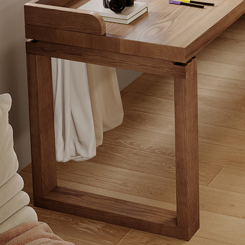 Bureaux rectangulaires en bois massif brun, H 29,53 po x l 86,61 po x P 23,62 po