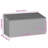 Vidaxl Garden Storage Box Black PE Rattan Medium Garden Storage Box-114454525