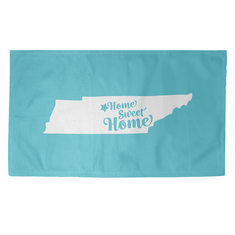 Tapis de maison bleu doux Nashville, Rectangle 5 pi x 7 pi