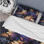 Ensemble de housse de couette astral bleu mauve et damassé Radiance I-456895091