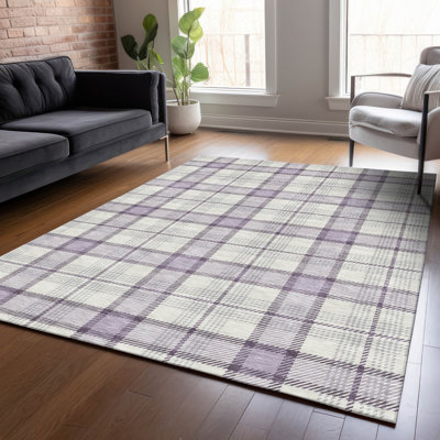Tapis mauve lavable intérieur / extérieur Zinara 