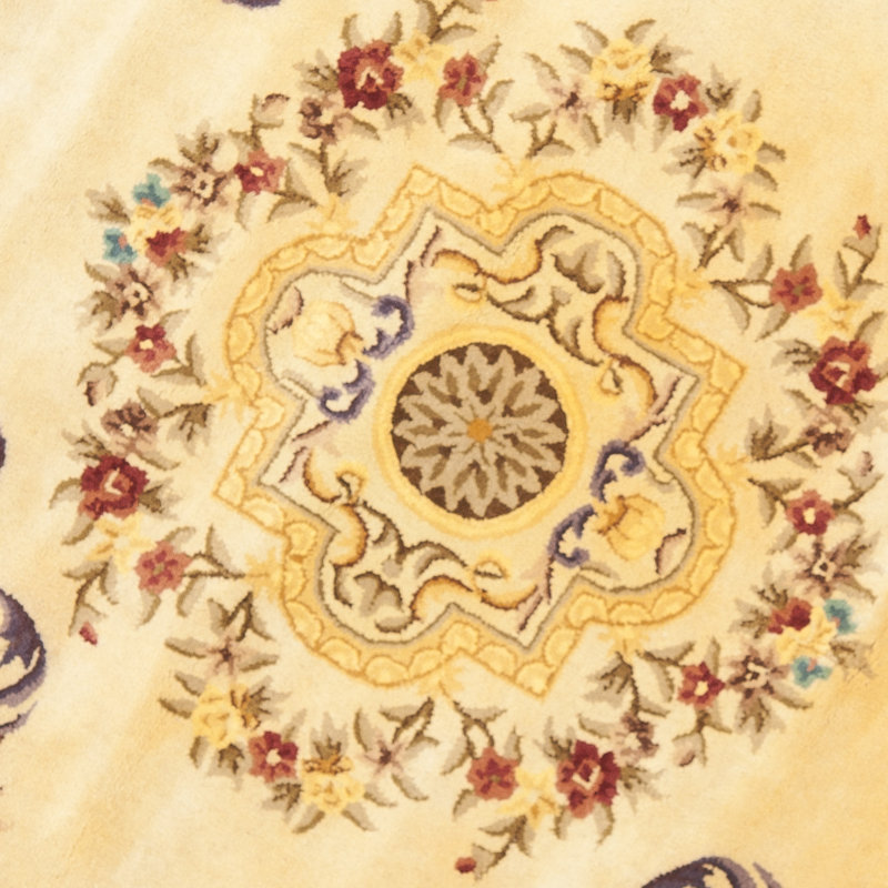 Tapis oriental en laine touffeté à la main Loren, Rond 6 pi