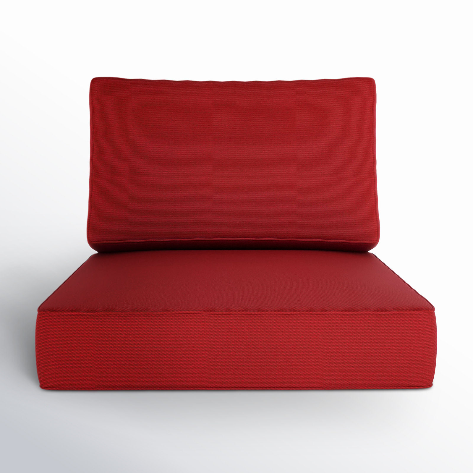 Lani Outdoor Sunbrella Seat/Back Cushion, Canvas Jockey Red Sunbrella® Canvas