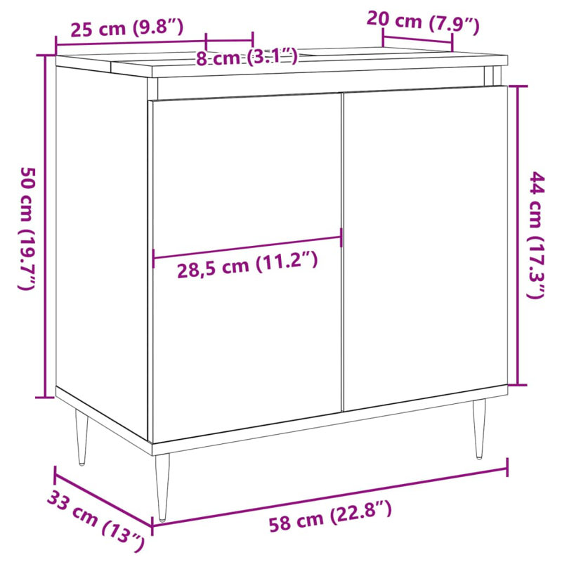 Brycon Bathroom Cabinet, Reclaimed Wood