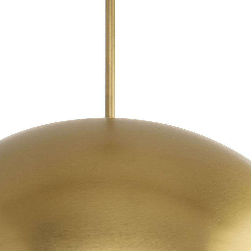 Ashantae 1 - Light Dome Pendant, Brushed Gold, 124.5" H x 23.62" W x 23.62" D