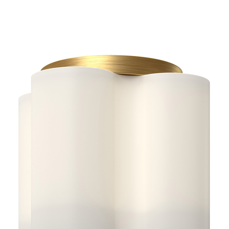 Clover 1 - Light LED Flush Mount, Brushed Gold