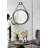 29.5" Round Mirror with Black Framed