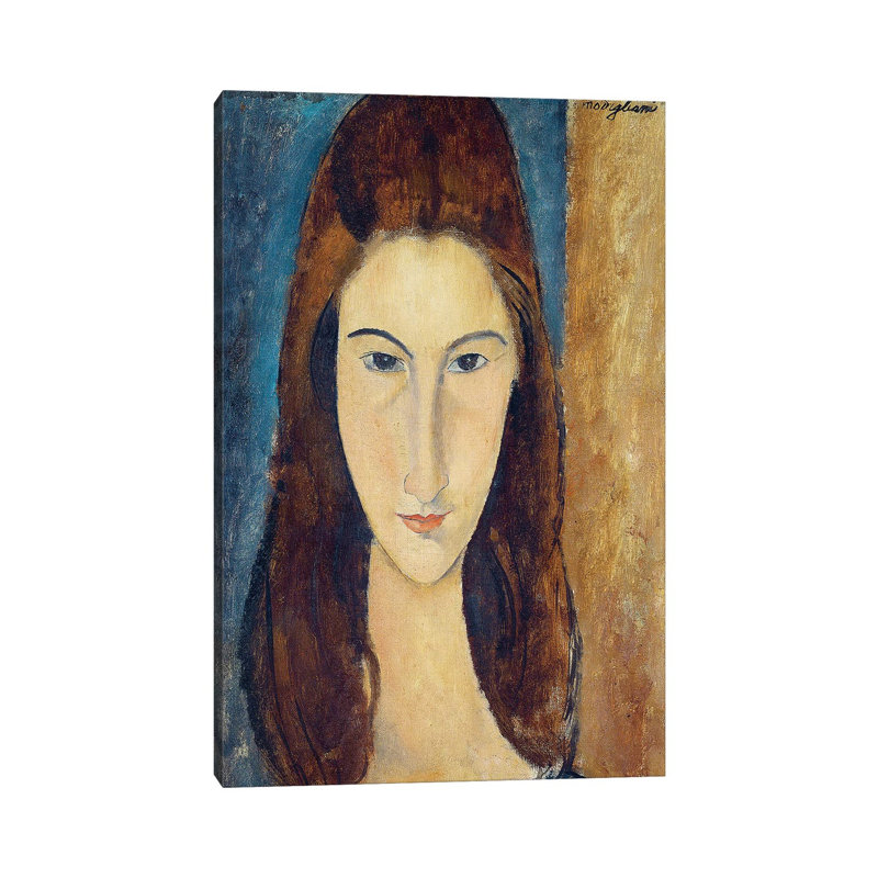 Jeanne Hebuterne, 1917-18 by Amedeo Modigliani - Wrapped Canvas Painting