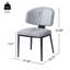 Chaises de salle à manger rembourrées en cuir de polyuréthane, chaises d'appoint pour salles à manger, cuisines et salons (ensemble de 2)