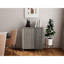 Élégante armoire de cuisine moderne pour le rangement et le style, bois d'ingénierie gris antique, 32,38 po de profondeur, 15,67 po de largeur, 38,75 po de hauteur-6227151