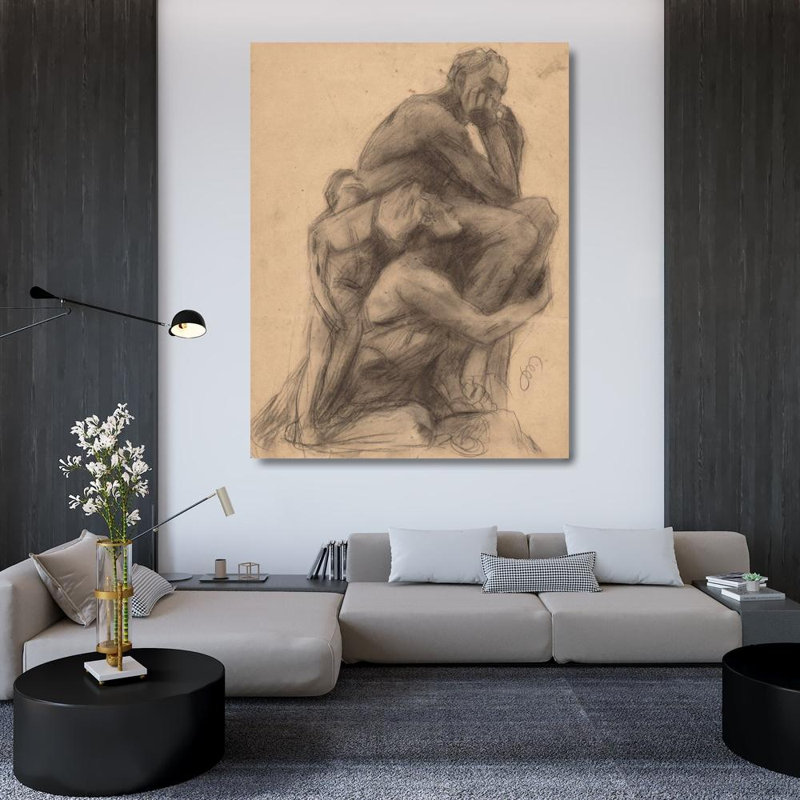 "Composition of Nudes" par Stanislaw Wyspianski - Art mural sur toile tendue avec châssis, H 48 po x l 33 po