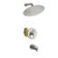 High-Pressure Rainfall Shower System, Tub Faucet Set