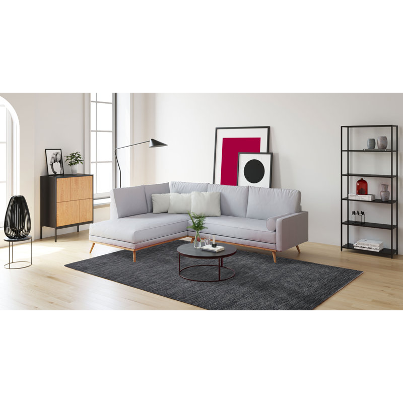 Rectangular Uniform Color Wool Hand Woven Area Rug, Rectangle 60cm x 90cm