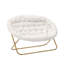 Chaise pliante à double soucoupe avec structure en acier-793067736