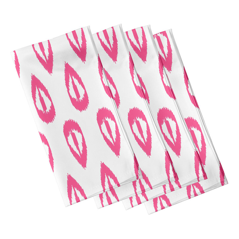 Gulielma Ikat Tears Napkins, Pink