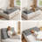 Sit-Up Back Comfort Wedge Headboard Pillow, Triangular Reading Backrest With Side Pocket(Queen）-1869227409