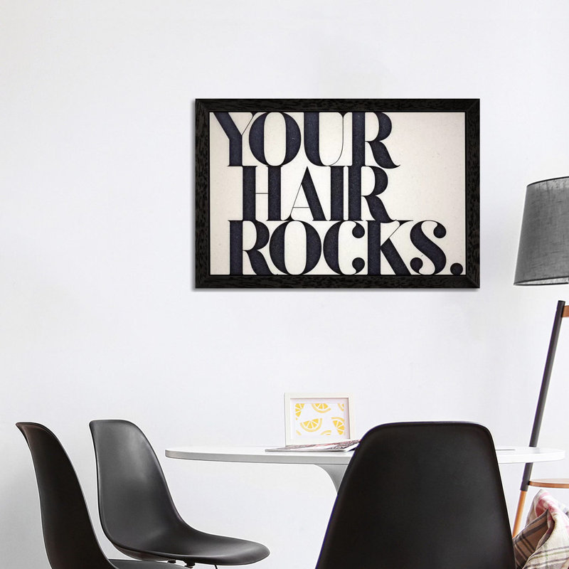 Your Hair Rocks - Print, Black Framed, 101.6 cm H x 66.04 cm W