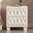 Graceful, Beige, Velvet Bedside Table, 2 Drawers, Crystal - Trimmed Handles, Button Aesthetic, Spacious Storage Exquisite, Knob Luxury, , Functional