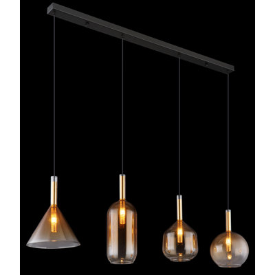 4 - Light Matte Black Pendant